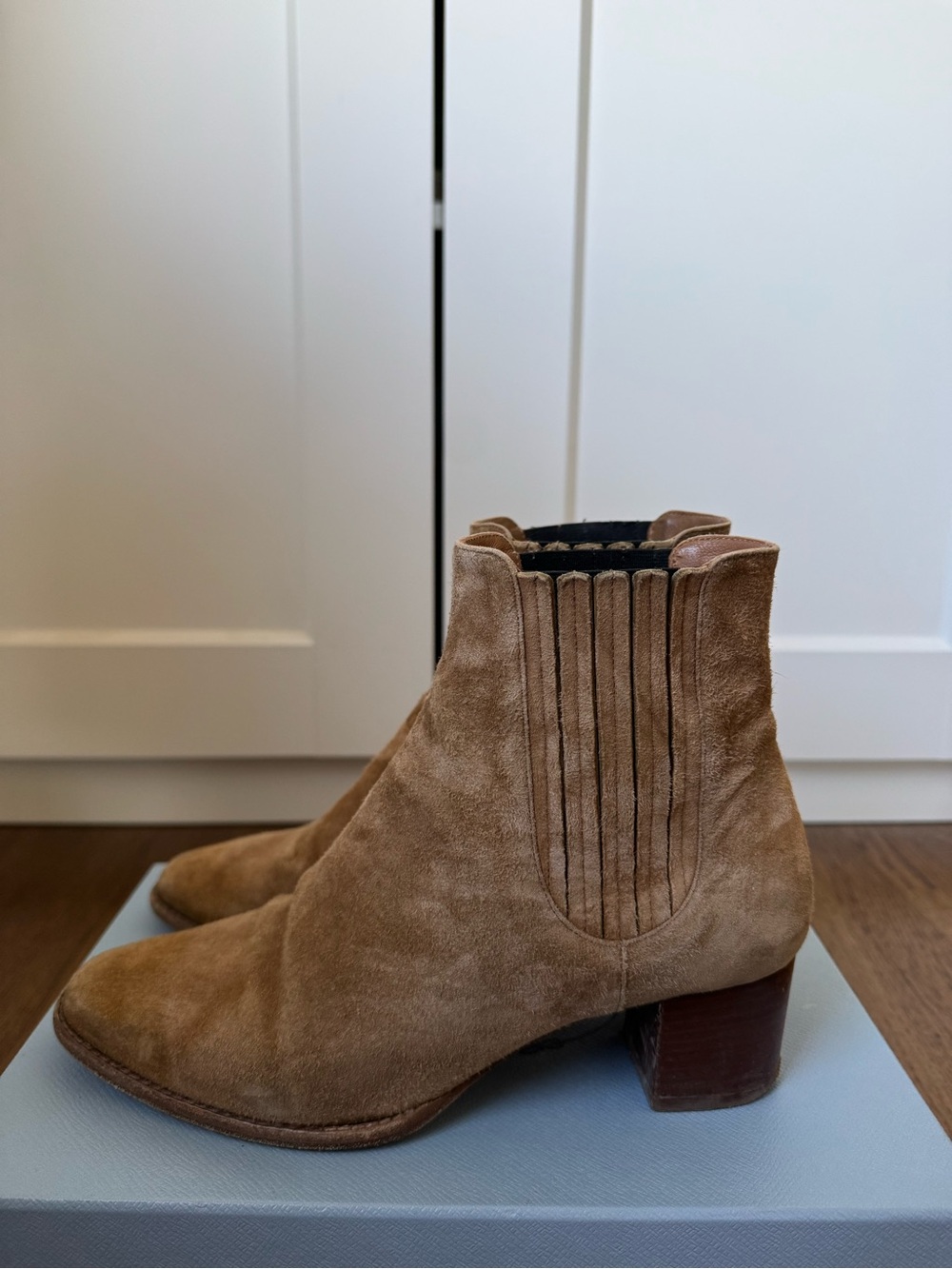 Sézane suede boots